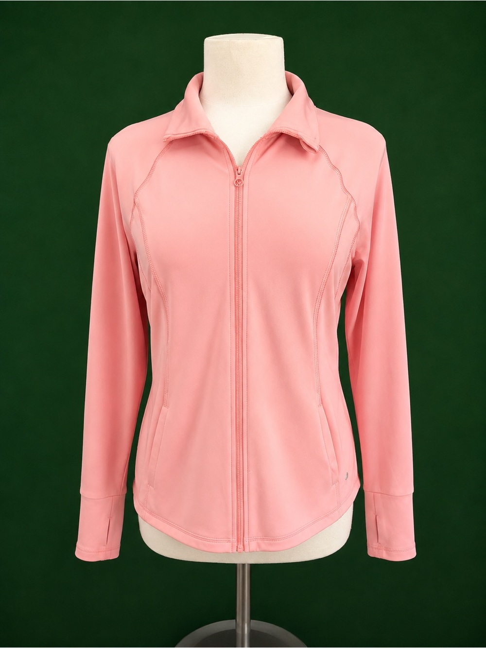 Layer 8 Pink Full-Zip Utility Jacket